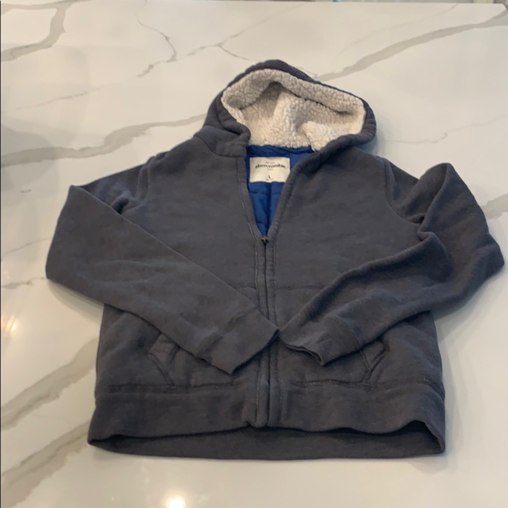 Abercrombie kids quilted sweatshirt Jacket. Size L